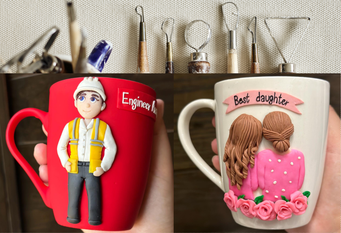 Polymer Clay Mugs