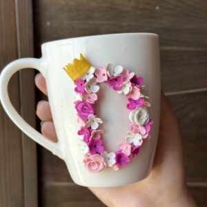 Floral Letter Mug